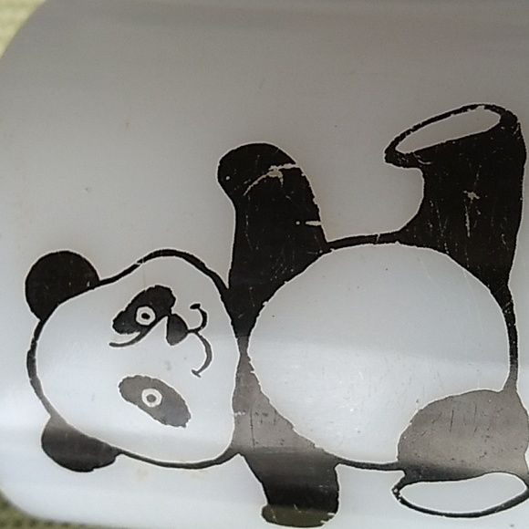 Vintage Glasbake Panda milkglass mug - Picture 9 of 10